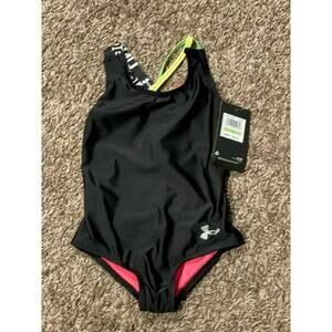NWT Under Armour UA Girls Racer 1-Piece Swimsuit sz 4
